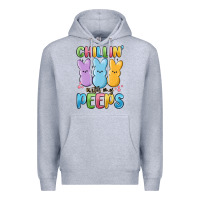 Heather Grey chillin' with my peeps Premium Hoodie - MaliasSmallBusiness