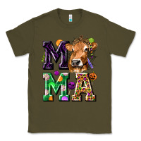 Army Green Mama Cow Halloween Classic Tee - texasbilliewilder