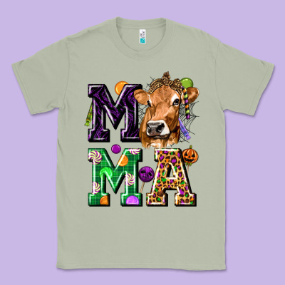Mama Cow Halloween Classic Tee Designed By Texasbilliewilder