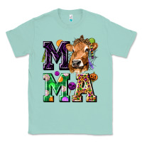 Seafoam Mama Cow Halloween Classic Tee - texasbilliewilder