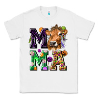 White Mama Cow Halloween Classic Tee - texasbilliewilder