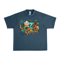 Midnight Navy Cozy season Fall Urban Heavy Tee - RanaPortraitStore
