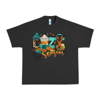 Pigment Black Cozy season Fall Urban Heavy Tee - RanaPortraitStore