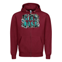 Burgundy girl boss Zipper Hoodie - SublimationCraftShop