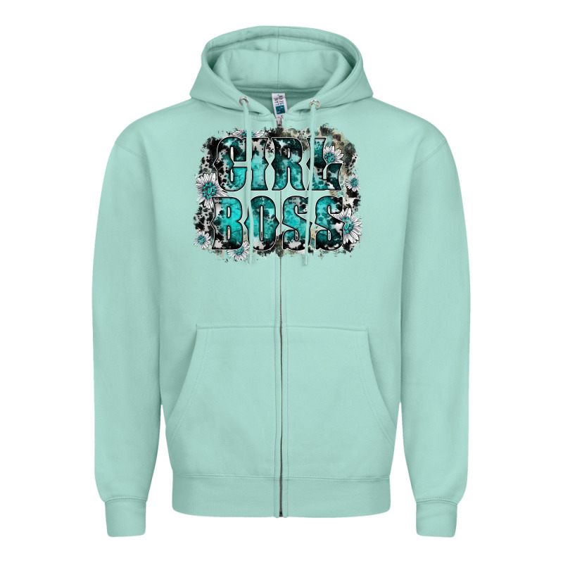Girl Boss Zipper Hoodie by SublimationCraftShop | Teevron