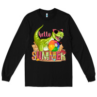 Black hello summer rex Long Sleeve Tee - texasbilliewilder