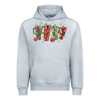 Heather Grey Christmas cups Urban Hoodie - MaliasSmallBusiness