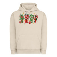Pigment French Oak Christmas cups Urban Hoodie - MaliasSmallBusiness