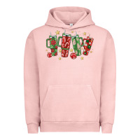 Pigment Salmon Christmas cups Urban Hoodie - MaliasSmallBusiness