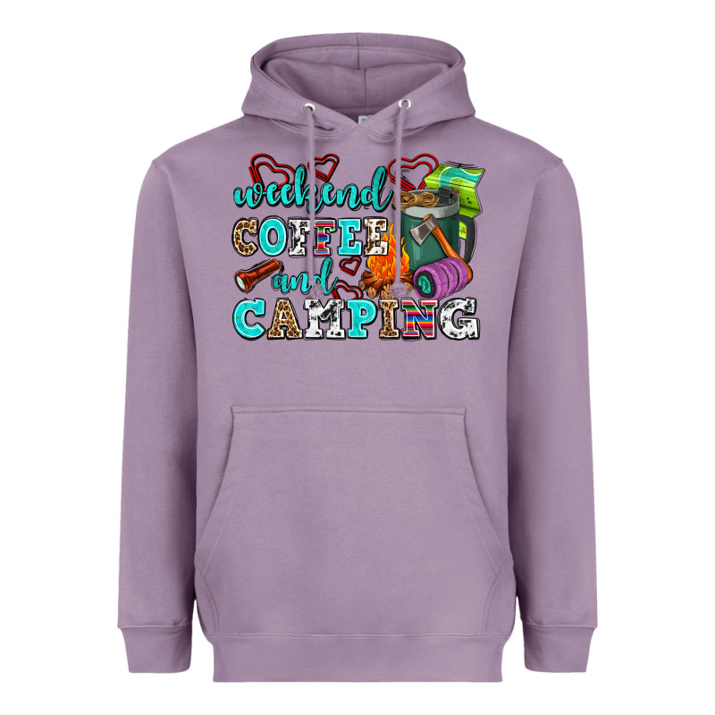 Weekend Coffee And Camping Heavyweight Hoodie by AdoDesignShop | Teevron