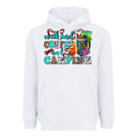 White weekend coffee and camping Heavyweight Hoodie - AdoDesignShop
