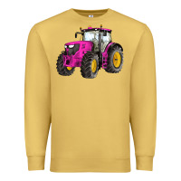 Antique Gold western farm tractor pink Premium Sweatshirt - Artiststas