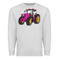 Dove Grey western farm tractor pink Premium Sweatshirt - Artiststas