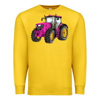 Lemon western farm tractor pink Premium Sweatshirt - Artiststas