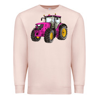 Pale Pink western farm tractor pink Premium Sweatshirt - Artiststas