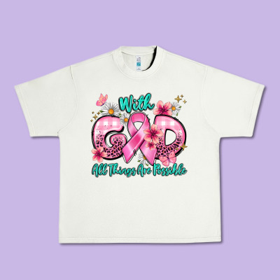 With God All Things Are Possible Urban Heavy Tee Designed By Barkaloodesign