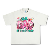 Pistachio with god all things are possible Urban Heavy Tee - BarkalooDesign