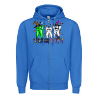 True Royal trick or teeth Zipper Hoodie - CowhideDigitalArt