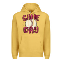 Antique Gold game day baseball Premium Hoodie - MaliasSmallBusiness