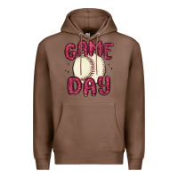 Chestnut game day baseball Premium Hoodie - MaliasSmallBusiness