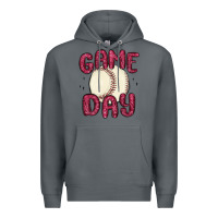 Rock game day baseball Premium Hoodie - MaliasSmallBusiness