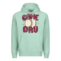 Seafoam game day baseball Premium Hoodie - MaliasSmallBusiness