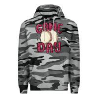Slate Camo game day baseball Premium Hoodie - MaliasSmallBusiness
