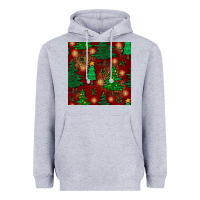Heather Grey christmas trees seamless pattern Heavyweight Hoodie - BundleAndBundleShop