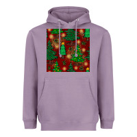 Lavender christmas trees seamless pattern Heavyweight Hoodie - BundleAndBundleShop