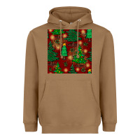 Toasted Coconut christmas trees seamless pattern Heavyweight Hoodie - BundleAndBundleShop