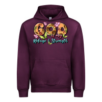 Mauve Wine god is my refuge and strength Urban Hoodie - MaliasSmallBusiness
