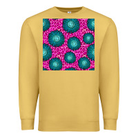 Antique Gold floral pink leopard seamless pattern Premium Sweatshirt - BundleAndBundleShop