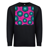 Black floral pink leopard seamless pattern Premium Sweatshirt - BundleAndBundleShop