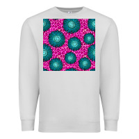 Dove Grey floral pink leopard seamless pattern Premium Sweatshirt - BundleAndBundleShop