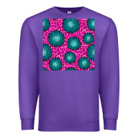 Purple floral pink leopard seamless pattern Premium Sweatshirt - BundleAndBundleShop