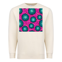 Sandshell floral pink leopard seamless pattern Premium Sweatshirt - BundleAndBundleShop