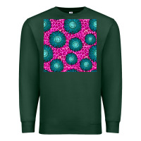 Floral Pink Leopard Seamless Pattern Premium Sweatshirt | Teevron