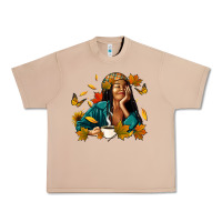 Burro Fall afro woman with coffee Urban Heavy Tee - RanaPortraitStore