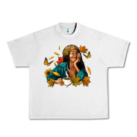 Lunar Rock Fall afro woman with coffee Urban Heavy Tee - RanaPortraitStore