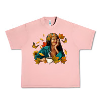 Salmon Fall afro woman with coffee Urban Heavy Tee - RanaPortraitStore
