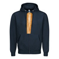 Navy wooden baseball Zipper Hoodie - FaDigitalArtStudio