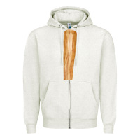 Oatmeal Heather wooden baseball Zipper Hoodie - FaDigitalArtStudio