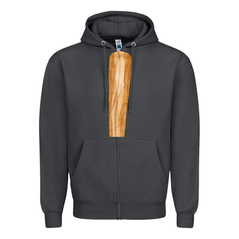 Wooden Baseball Zipper Hoodie by FaDigitalArtStudio | Teevron