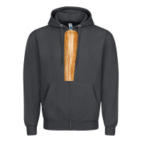 Smoke wooden baseball Zipper Hoodie - FaDigitalArtStudio
