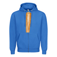 True Royal wooden baseball Zipper Hoodie - FaDigitalArtStudio