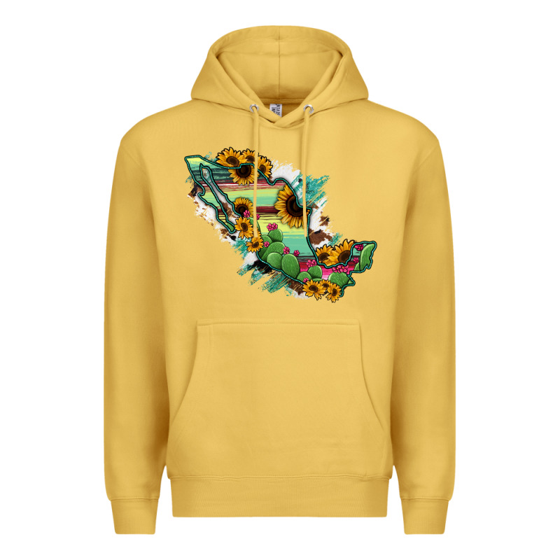 Mexico Map Premium Hoodie by RanaPortraitStore | Teevron