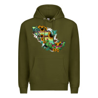 Army Green Mexico Map Premium Hoodie - RanaPortraitStore