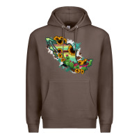 Coffee Mexico Map Premium Hoodie - RanaPortraitStore