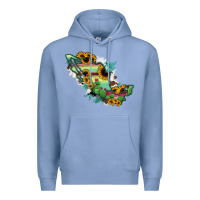 Colony Blue Mexico Map Premium Hoodie - RanaPortraitStore