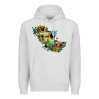 Dove Grey Mexico Map Premium Hoodie - RanaPortraitStore